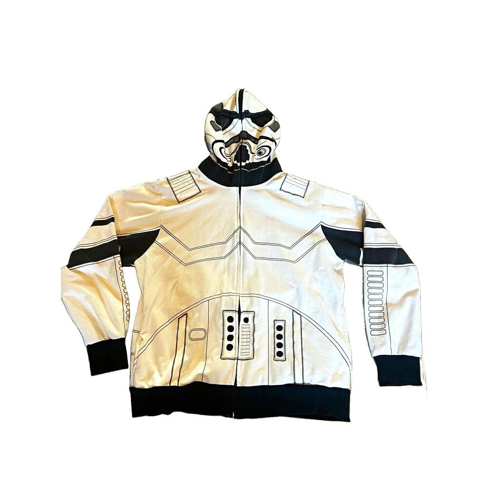 Star Wars Stormtrooper Full-Zip Hooded Jacket Hoodie XL - The Force Awakens